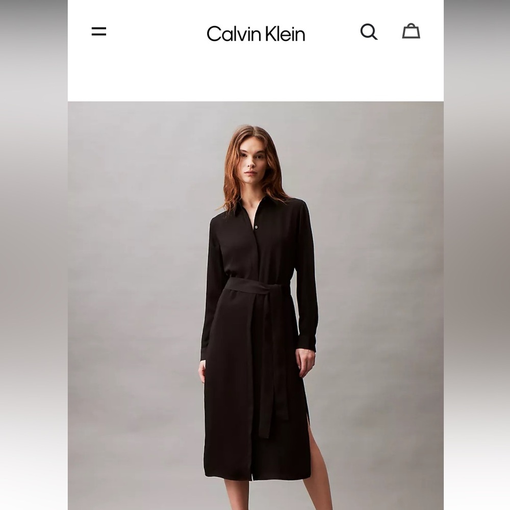 Calvin Klein Button Up Work Dress